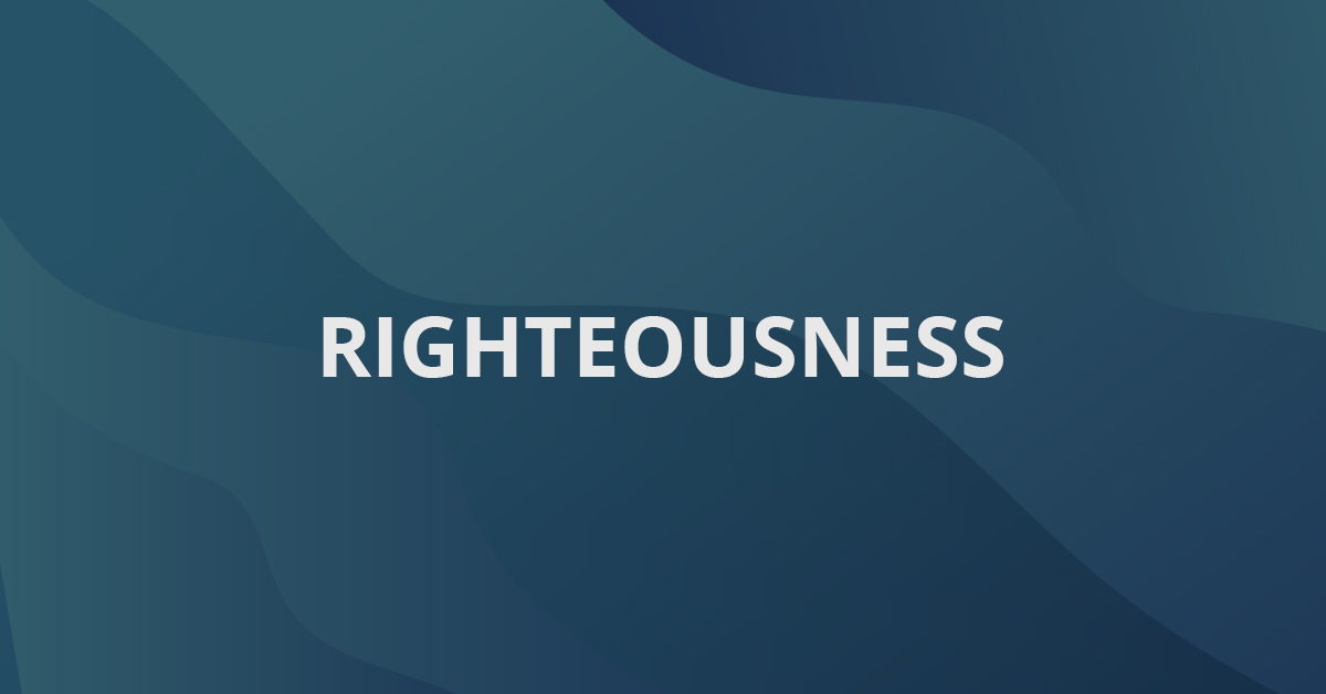 Righteousness