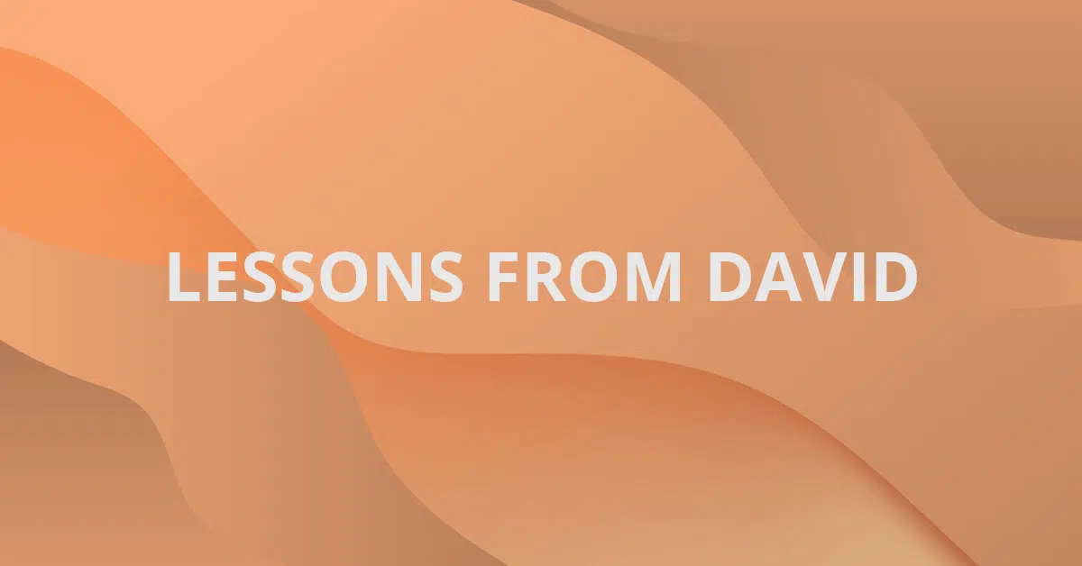 Lessons From David